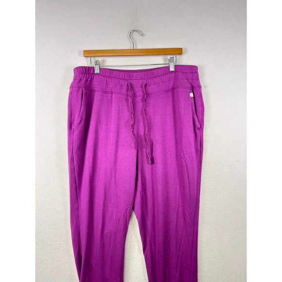 LIVI Active Purple Jogger Sweatpants Women's Size 14 16 Drawstring Elastic Waist - Picture 9 of 9